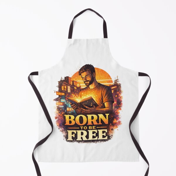 Item preview, BORN TO BE FREE - Vintage 70s Retro Freelancer Design designed and sold by sabily.