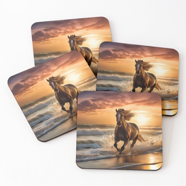 Item preview, Horse on a Beach at Sunset designed and sold by Kathy Weaver.