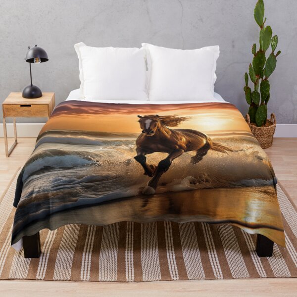 Item preview, Horse on a Beach at Sunset designed and sold by Kathy Weaver.