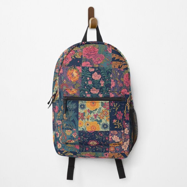 Item preview, Boho Patchwork Floral Design, Vintage Wildflower Collage Art, Cottagecore Botanical Pattern, Colorful Retro Flower Aesthetic designed and sold by SezzyDesigns.