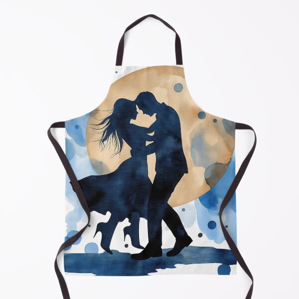 Item preview, Moonlight Couple | Romantic Love Silhouette designed and sold by ChenEngEng.