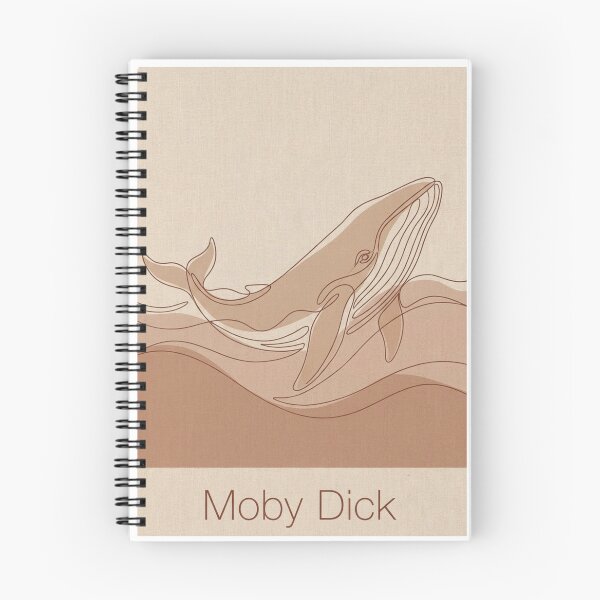 Item preview, Moby Dick Warm minimalistic Japandi Art  designed and sold by The Timeless Inkwell.