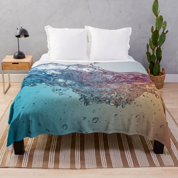 Item preview, Refreshing Blue Water Splash with Sunset Gradient designed and sold by AAMHdesigns.
