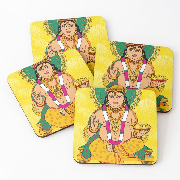 Item preview, Lord Kuber Divine Wealth Design – Hindu Prosperity Deity Artwork designed and sold by Harshit_Digital_Arts.