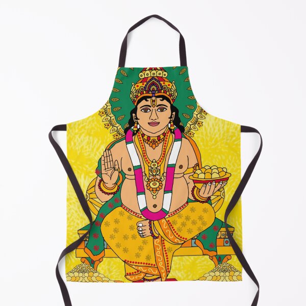 Item preview, Lord Kuber Divine Wealth Design – Hindu Prosperity Deity Artwork designed and sold by Harshit_Digital_Arts.