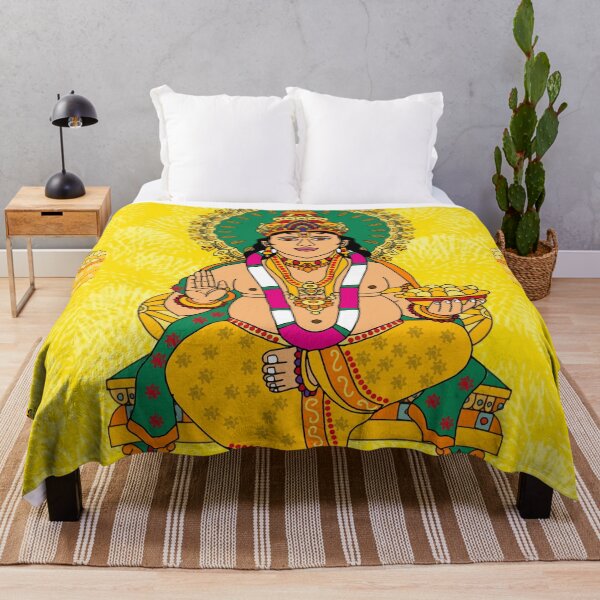 Item preview, Lord Kuber Divine Wealth Design – Hindu Prosperity Deity Artwork designed and sold by Harshit_Digital_Arts.