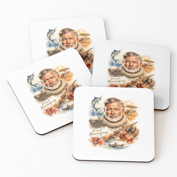 Item preview, Ernest Hemingway designed and sold by Sarcastic designs.