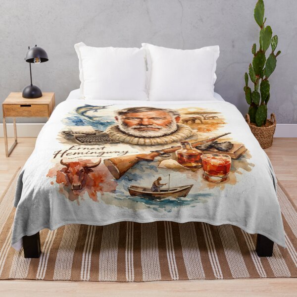 Item preview, Ernest Hemingway designed and sold by Sarcastic designs.