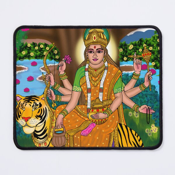 Item preview, Goddess Kushmanda Divine Design – Navadurga Hindu Spiritual Artwork designed and sold by Harshit_Digital_Arts.