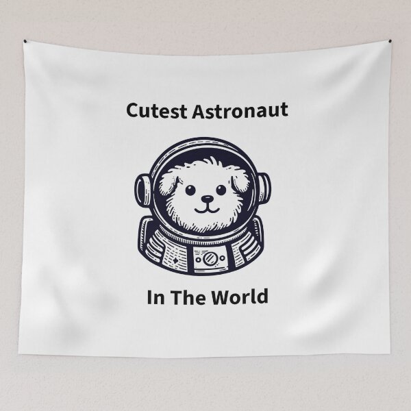 Item preview, Cutest Astronaut in the World – Cute Dog Astronaut Space Design designed and sold by Dream Color Studio.