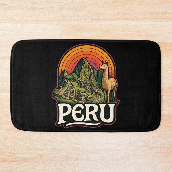 Item preview, Peru Machu Picchu Llama Trippy Art Travel designed and sold by TomFrontierArt.