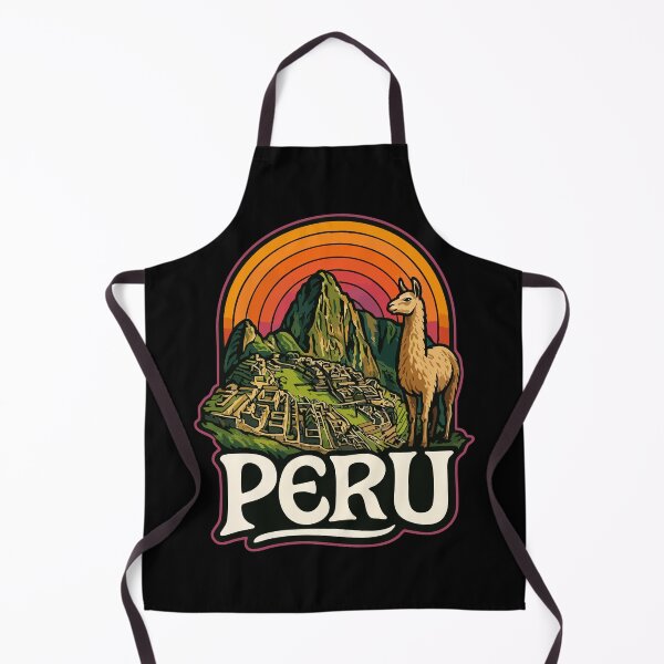 Item preview, Peru Machu Picchu Llama Trippy Art Travel designed and sold by TomFrontierArt.