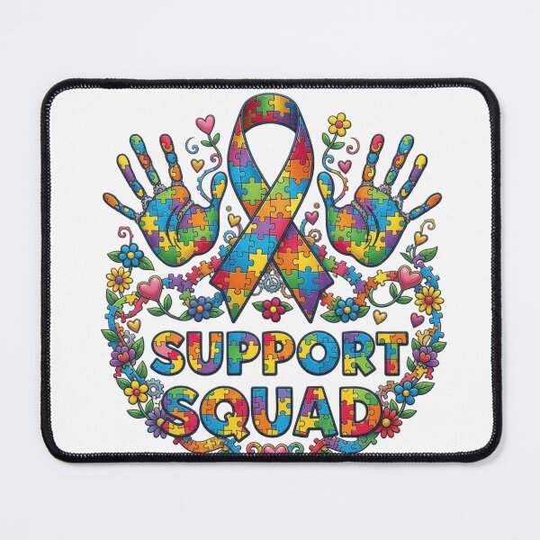 Item preview, Support Squad Autism Acceptance Autistic designed and sold by Thread&Fable.