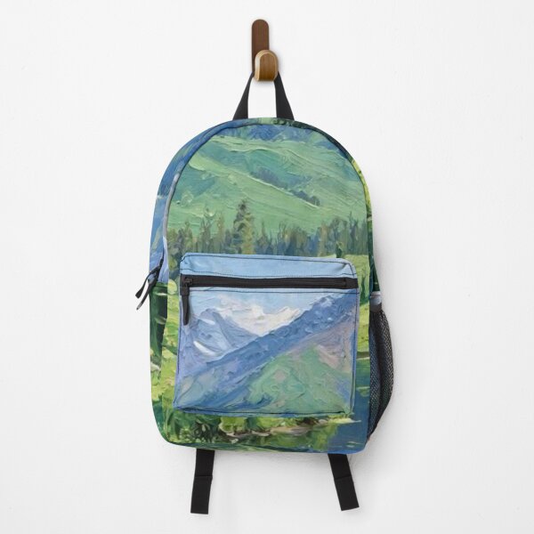 Item preview, Mountain Lake Landscape Nature Painting designed and sold by VelvetPetalMia.