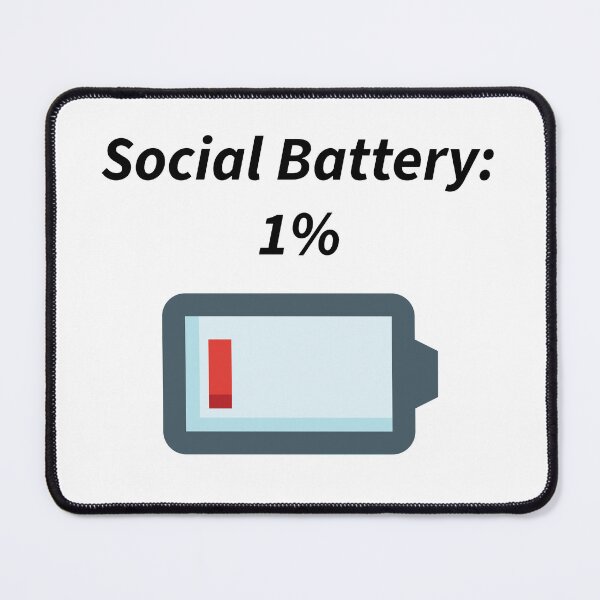 Item preview, Low Battery Mode - Social energy minimal Icon  designed and sold by Dream Color Studio.