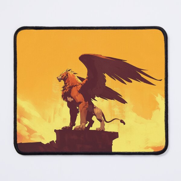 Item preview, Majestic Gryphon Guardian On Stone Cliff designed and sold by Christian Weiss.