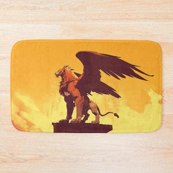 Item preview, Majestic Gryphon Guardian On Stone Cliff designed and sold by Christian Weiss.