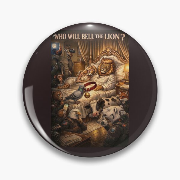 Item preview, Who Will Bell the Lion? — Political Satire Animal Fable designed and sold by SammyMorry.