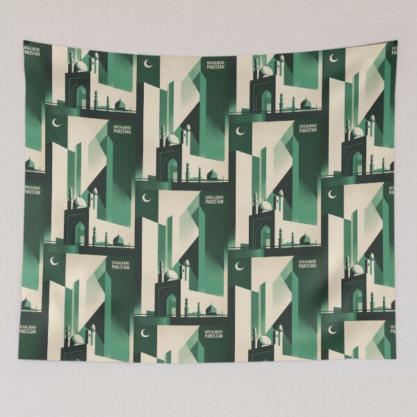 Item preview, Faisalabad Pakistan Retro Vintage Travel Souvenir designed and sold by TravelersGems.