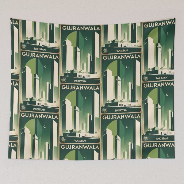 Item preview, Gujranwala Pakistan Retro Vintage Travel Souvenir designed and sold by TravelersGems.