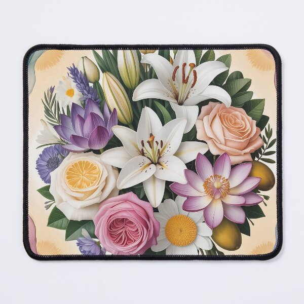 Item preview, Ecumenism Floral Mandala - Interfaith Symbolism with Lily, Lotus & Rose designed and sold by Pro AguiZoul Art.