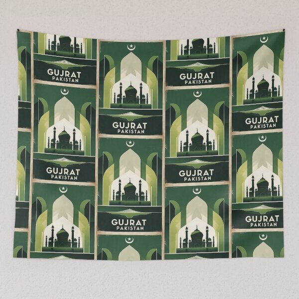 Item preview, Gujrat Pakistan Retro Vintage Travel Souvenir designed and sold by TravelersGems.