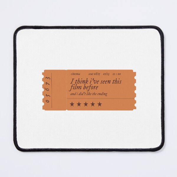 Item preview, Exile Lyrics movie ticket sticker designed and sold by CHIRONDesignerwannabe.