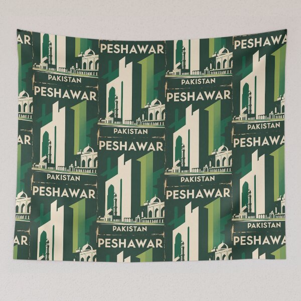 Item preview, Peshawar Pakistan Retro Vintage Travel Souvenir designed and sold by TravelersGems.