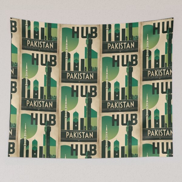 Item preview, Hub Pakistan Retro Vintage Travel Souvenir designed and sold by TravelersGems.