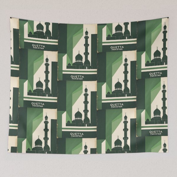Item preview, Quetta Pakistan Retro Vintage Travel Souvenir designed and sold by TravelersGems.