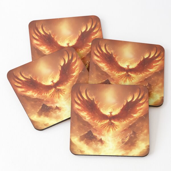 Item preview, Legendary Phoenix Rising Above Burning Mountains designed and sold by Christian Weiss.