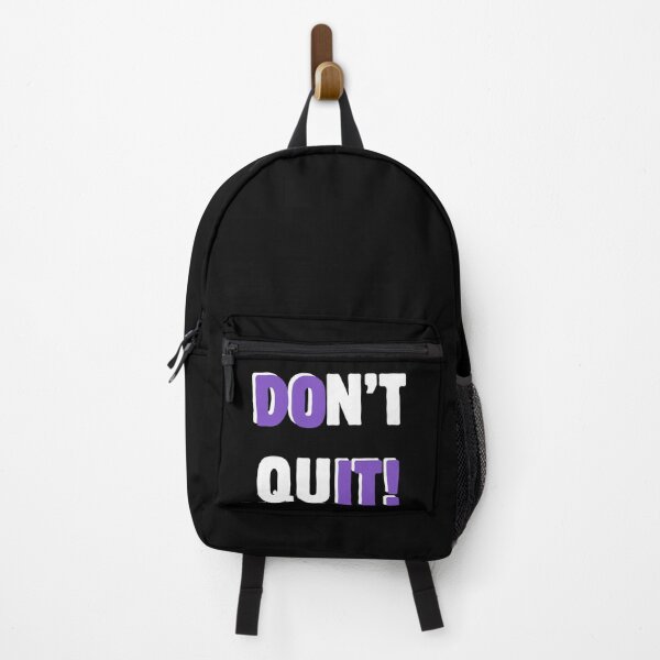 Item preview, Don't Quit – Motivational Typography Quote with Purple Accent designed and sold by A-Szczesniak.
