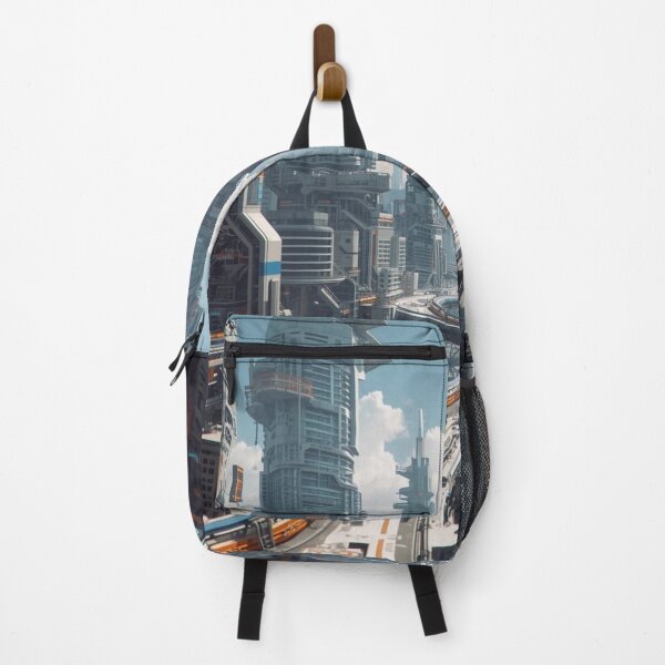 Item preview, Futuristic Cyberpunk City Skyline Concept Art designed and sold by AAMHdesigns.
