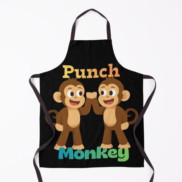 Item preview, Punch Monkey Friends - Cute High-Five Trio & Bestie Goals Illustration designed and sold by Yasmine Mohammed.