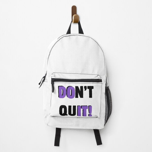 Item preview, Don't Quit – Motivational Typography Quote with Purple Accent black designed and sold by A-Szczesniak.