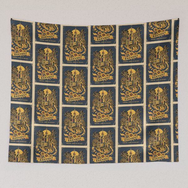 Item preview, Bakhmut Ukraine Retro Vintage Travel Souvenir designed and sold by TravelersGems.