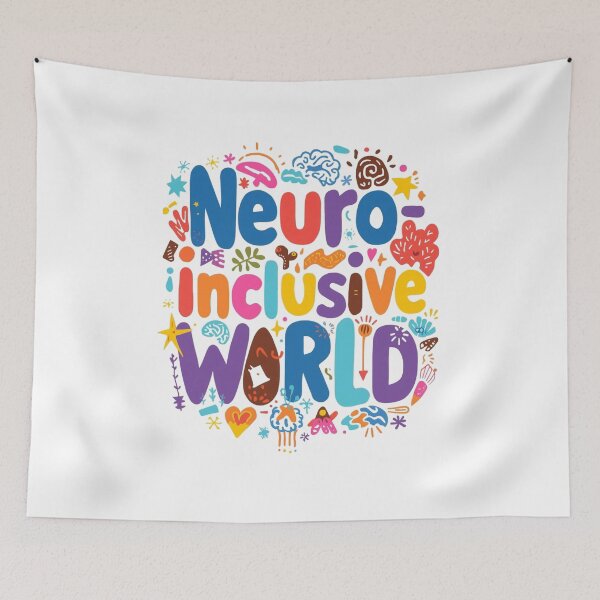 Item preview, Neuro-Inclusive World | Neurodiversity Classroom Poster | Equality & Diversity Art designed and sold by YvkafromPoland.