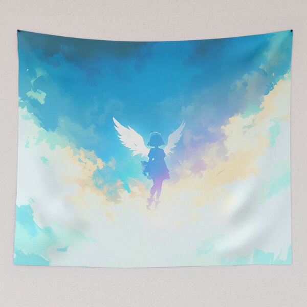 Item preview, Minimalist Angel Rising Through Clouds designed and sold by Christian Weiss.