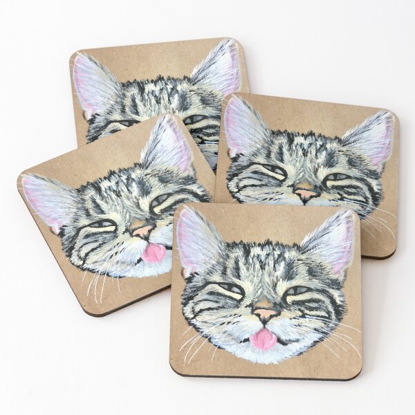 Item preview, Salty the Cat Portrait designed and sold by Baileypaints.