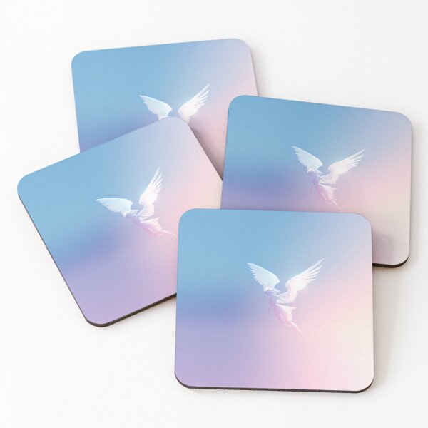 Item preview, Ethereal Angel Floating In Pastel Sky designed and sold by Christian Weiss.