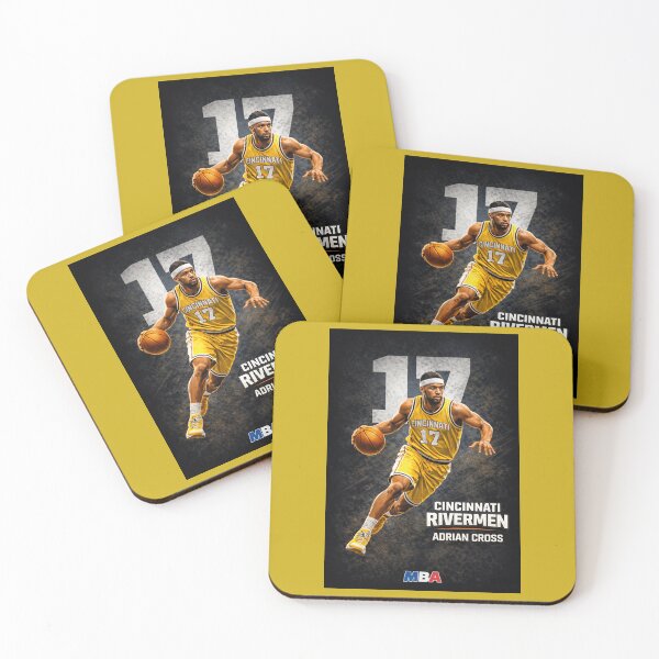 Item preview, Cincinnati Rivermen - Adrian Cross - MBA Basketball Poster – Shooting Guard designed and sold by Beaurozier.