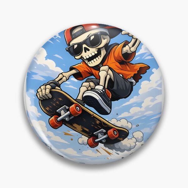 Item preview, Skater Skeleton in the Sky designed and sold by Askarra123.