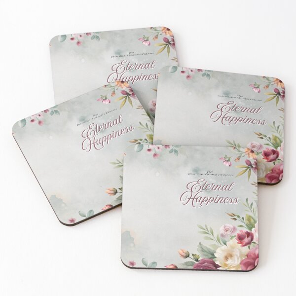 Item preview, 2026 Regional Convention of Jehovah's Witnesses - Eternal Happiness /Floral Maroon designed and sold by Yesido.