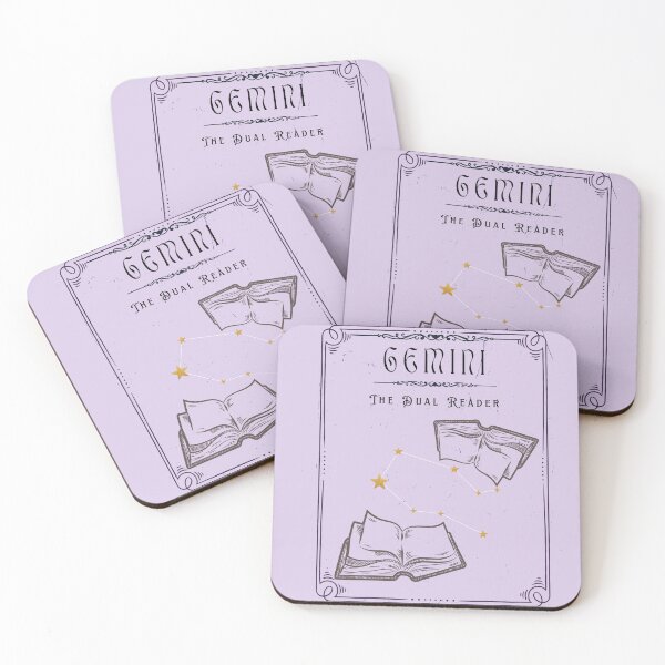 Item preview, Bookish Zodiac | Gemini - The Dual Reader designed and sold by Nyxander's Bookish Catalogue.