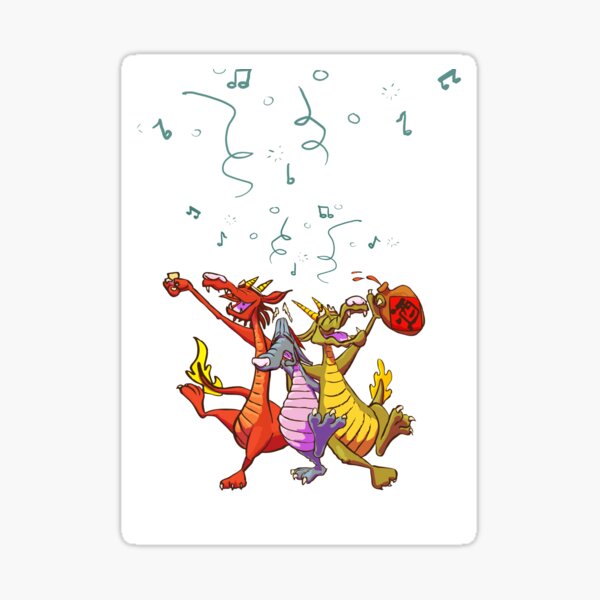 Drunk Dragons Sticker