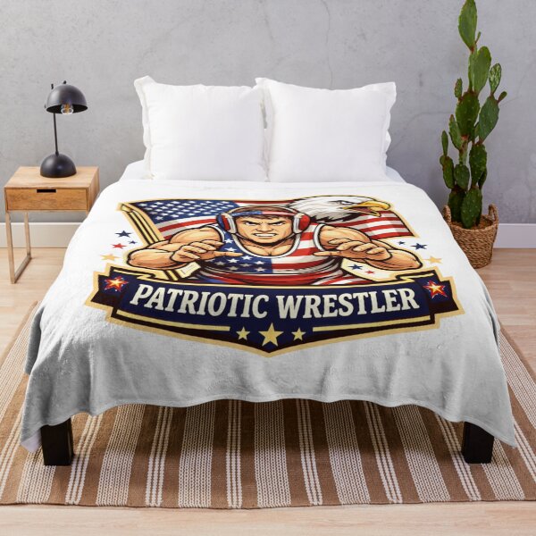 Item preview, Patriotic Wrestler – USA Flag Wrestling Design for American Wrestling Fans designed and sold by Wear Sculpt.