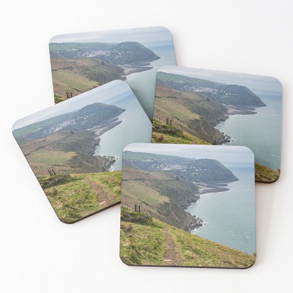 Item preview, Lynmouth Sea Cliffs Landscape designed and sold by JoSowden.