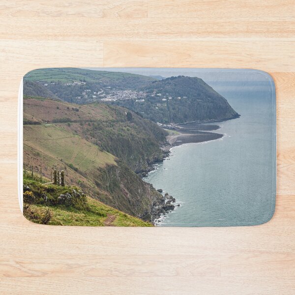 Item preview, Lynmouth Sea Cliffs Landscape designed and sold by JoSowden.