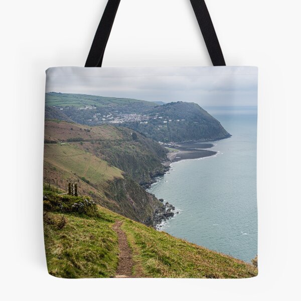 Item preview, Lynmouth Sea Cliffs Landscape designed and sold by JoSowden.