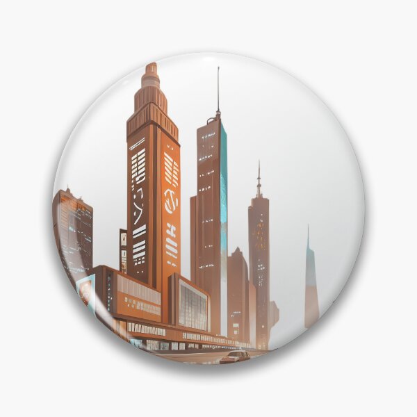 Item preview, City Futuristic Landscapes Illustrations Sports Culture Life World designed and sold by ART ATTACK ZONE.